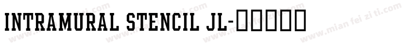 Intramural Stencil JL字体转换